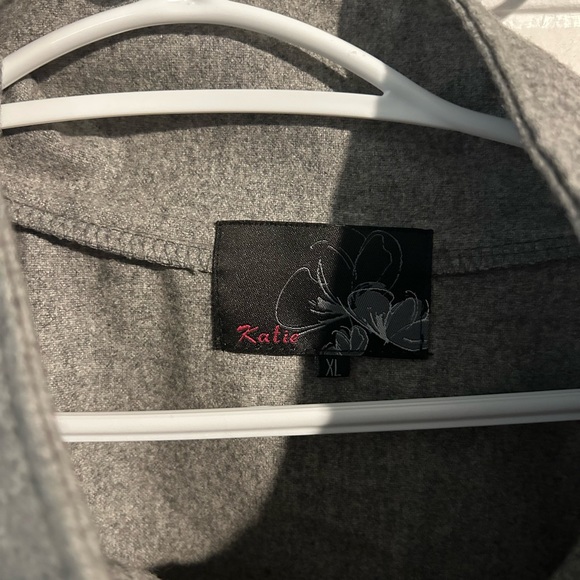 Grey Coat Dress With Buttons Women’s XL - Picture 2 of 4